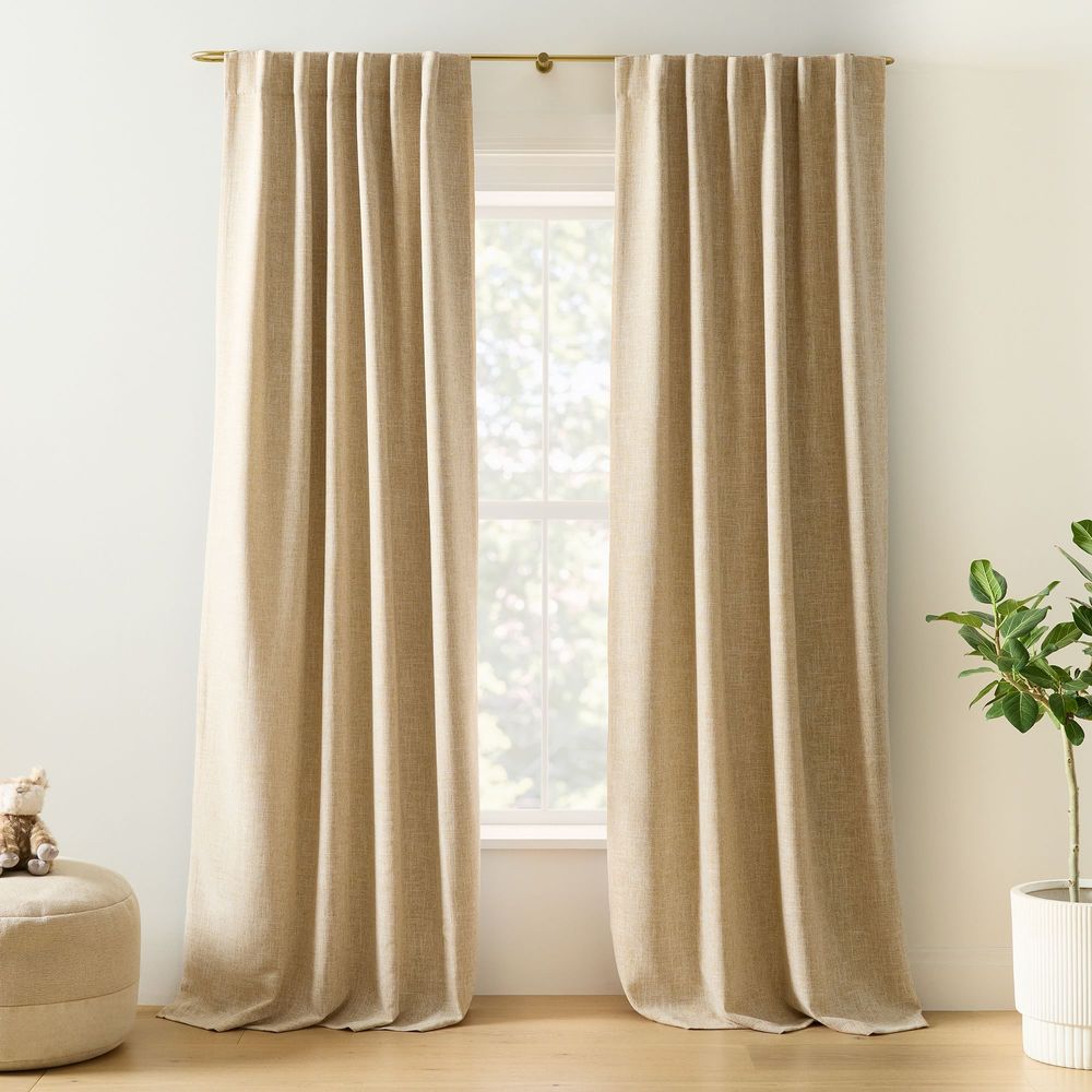 West Elm Crossweave Blackout Curtain West Elm The Summit