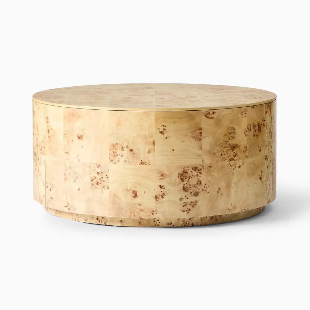 West Elm Volume Round Drum Coffee Table 36