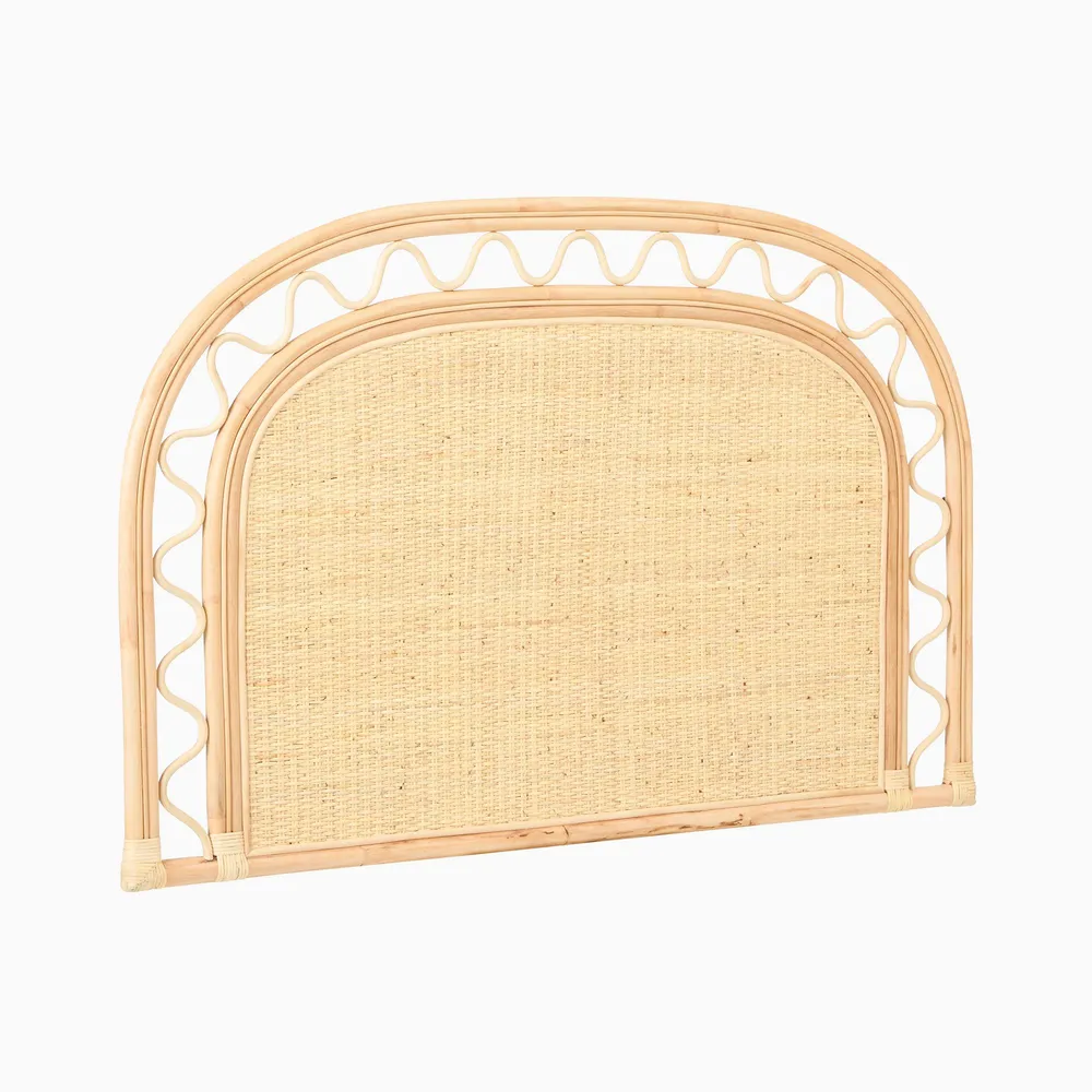 West elm rattan deals headboard