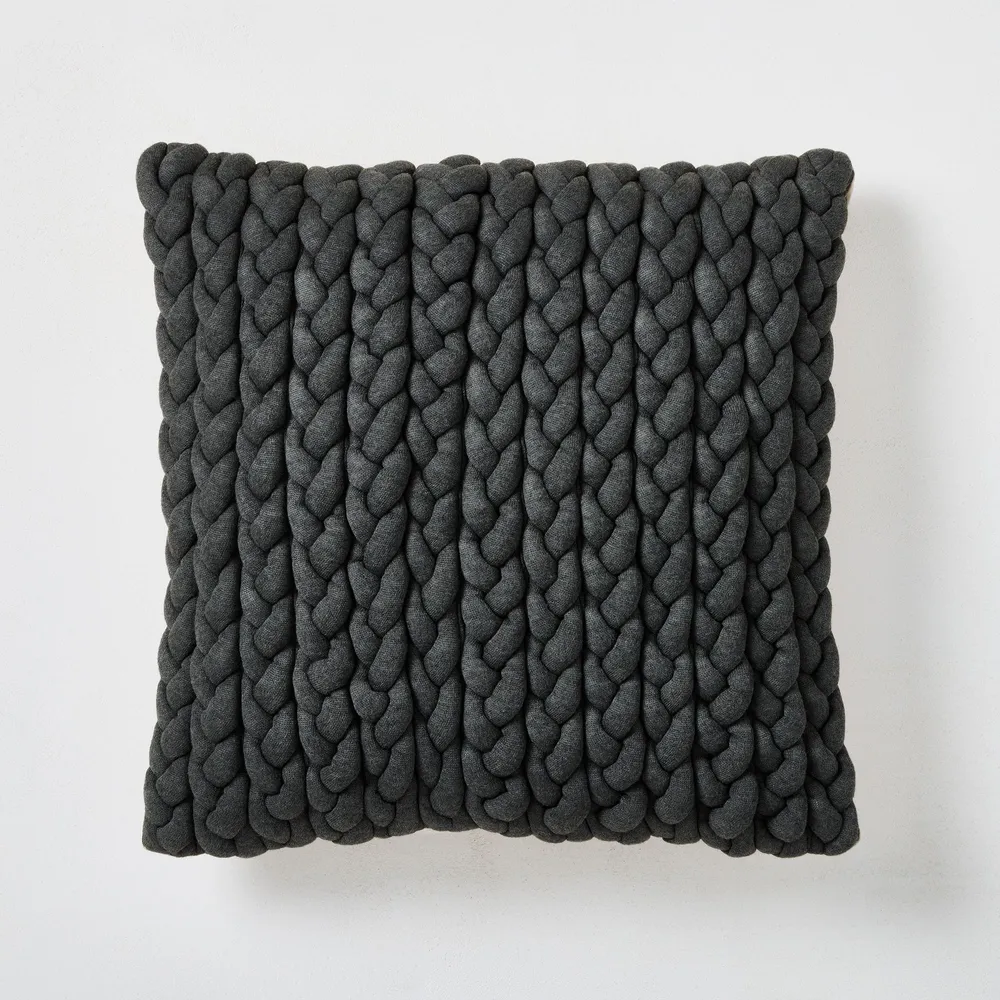 Braided online pillow cover