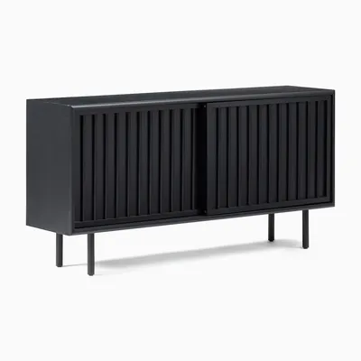 West Elm Modernist Wood Lacquer Shallow Media Console 48