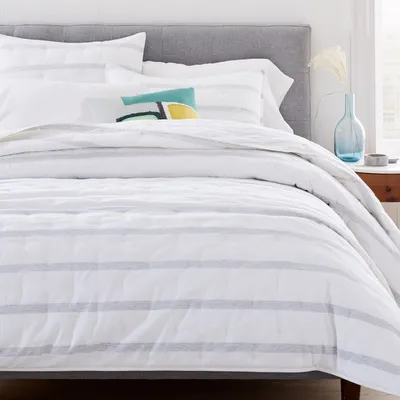 Washed melange jacquard duvet online
