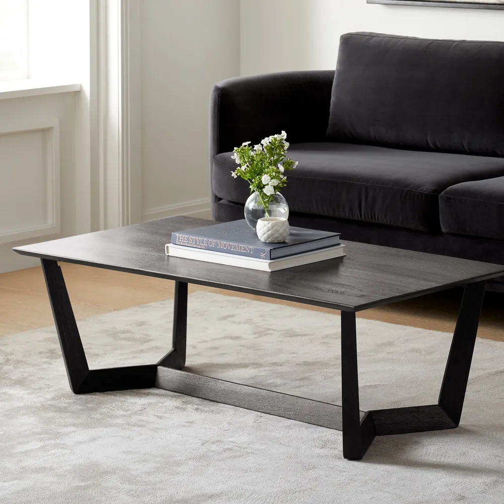 West elm black coffee outlet table