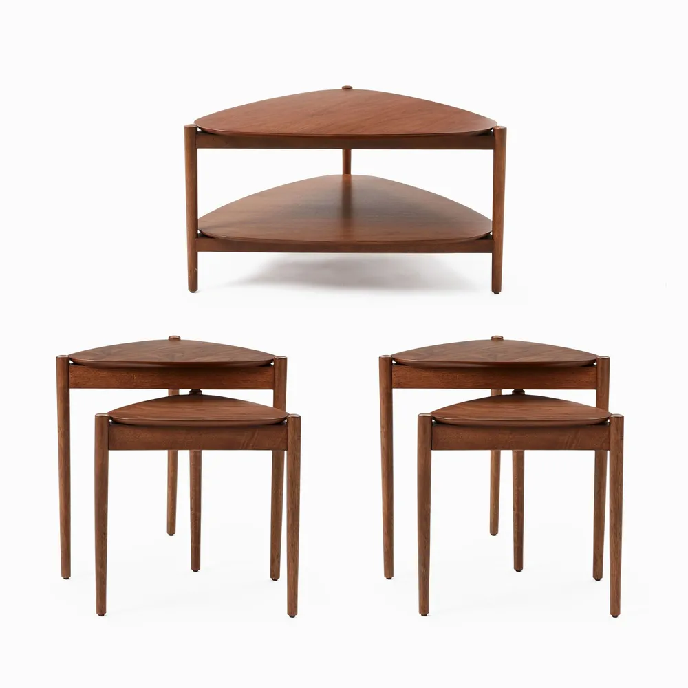 Retro tripod nesting outlet tables
