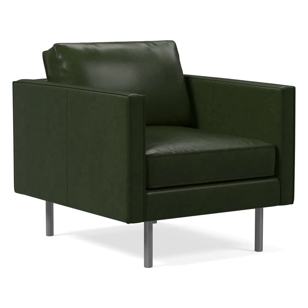 Axel leather best sale armchair