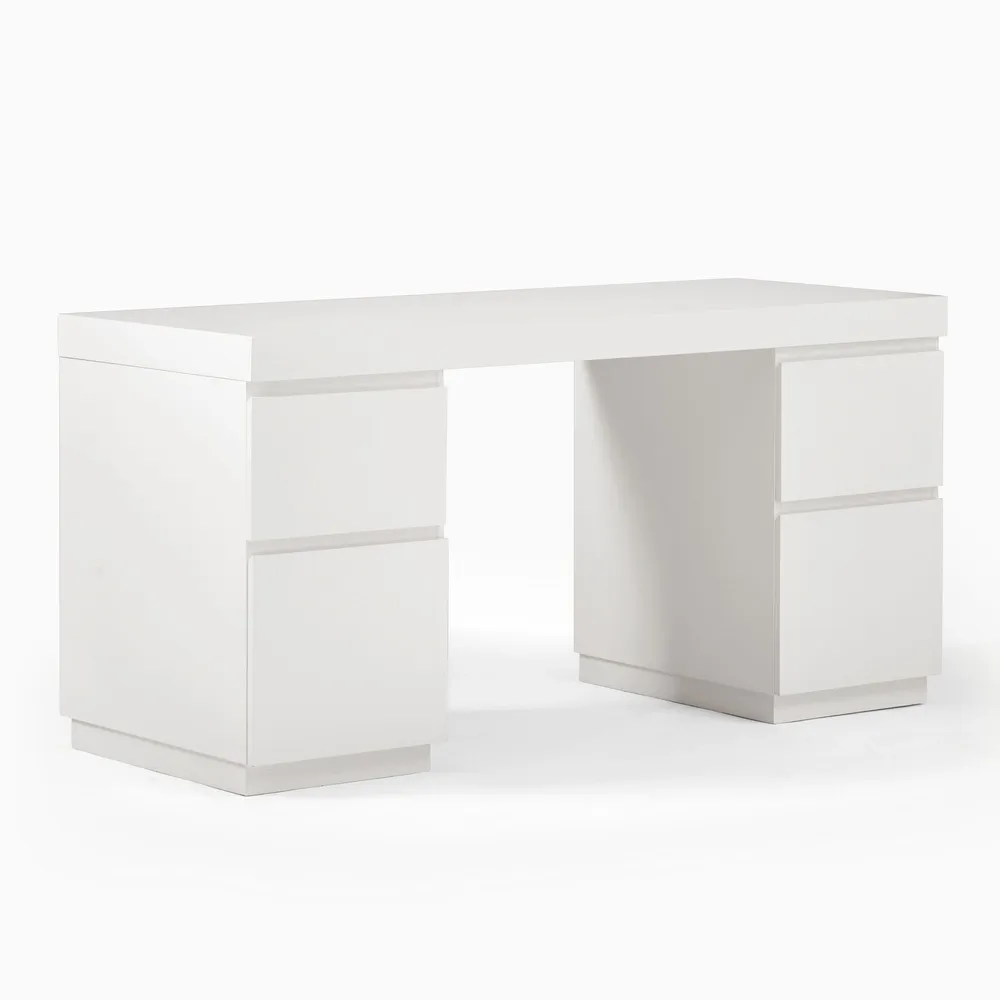 West elm parsons top desk two drawers