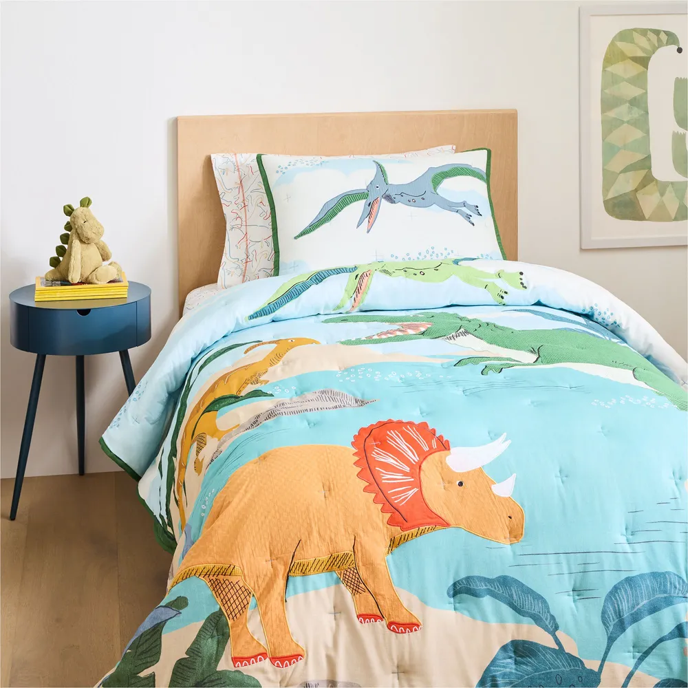 West Elm National Geographic Dinosaur Quilt Shams West Elm