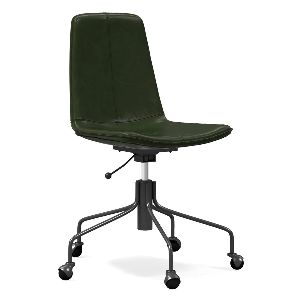 West elm slope sales leather office chair