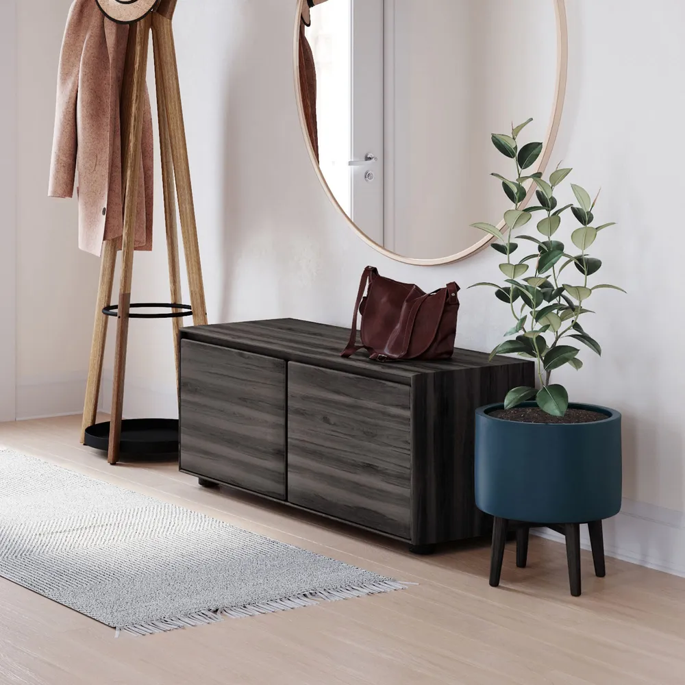 West Elm Anton Solid Wood Entryway Bench West Elm Pike and Rose