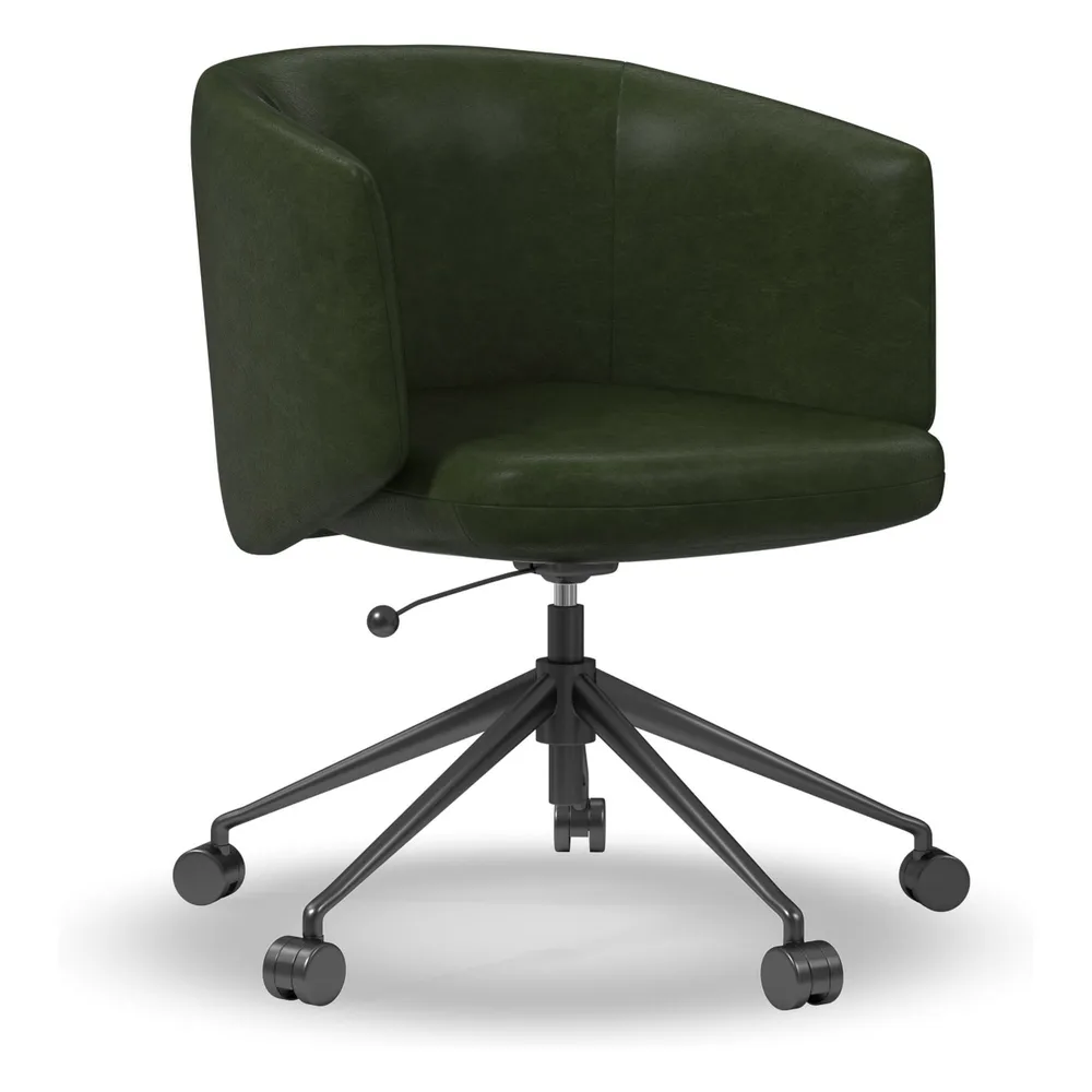 Leather office shop chair west elm