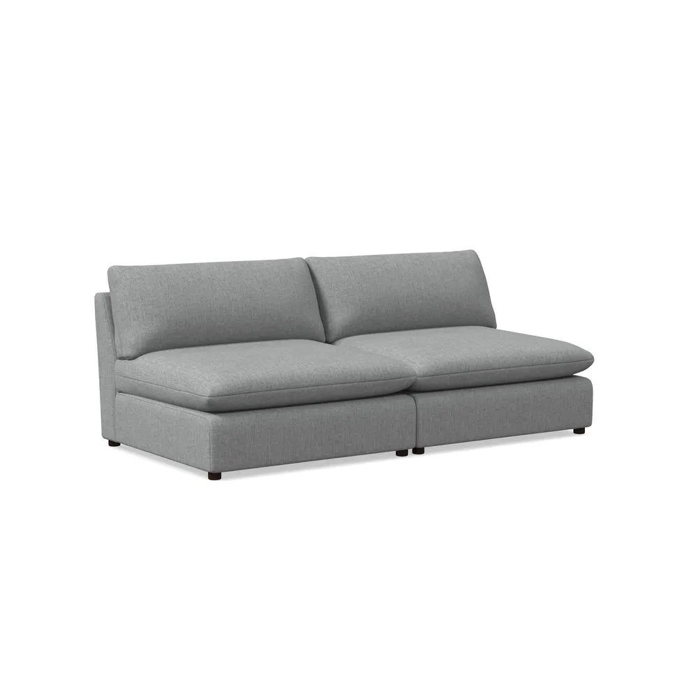 West elm cheap armless sofa