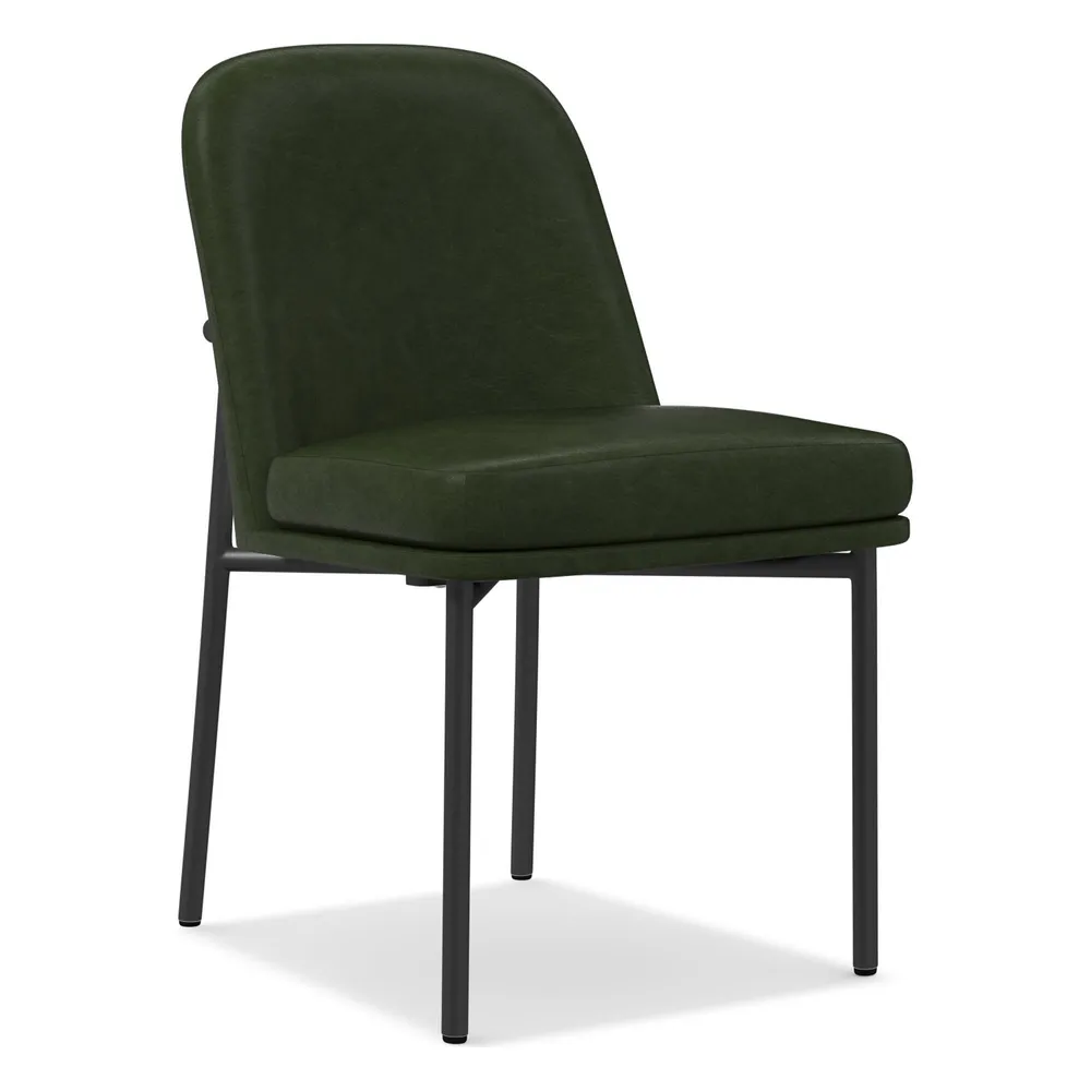 West Elm Jack Metal Frame Leather Dining Chair West Elm Pike