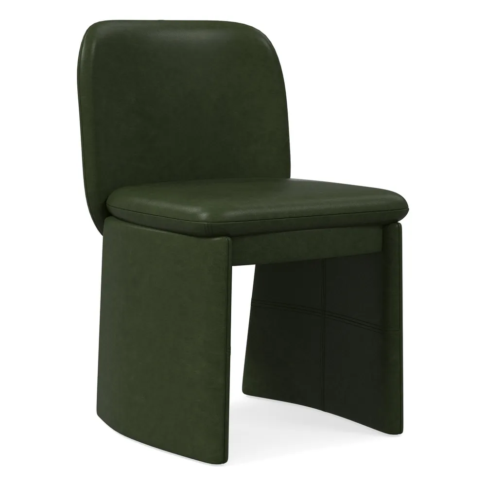 West elm sales leather dining chair