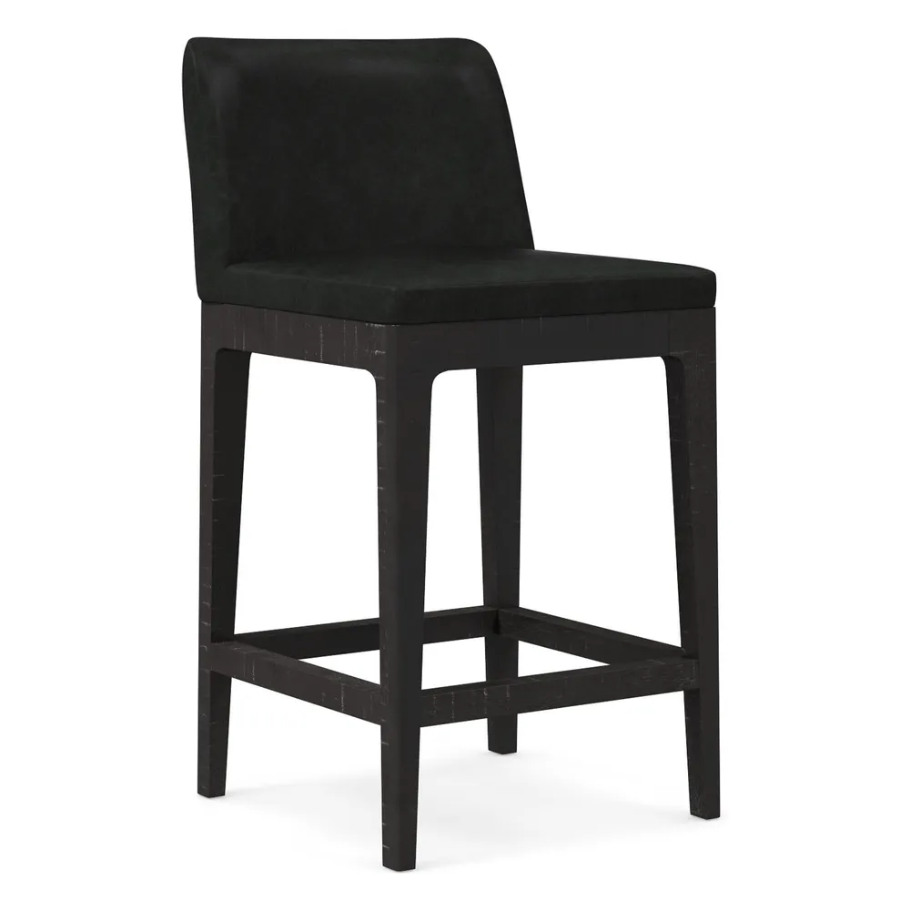 West elm stools discount leather