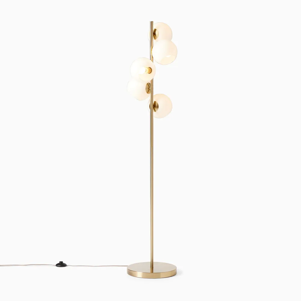 West elm staggered shop glass table lamp