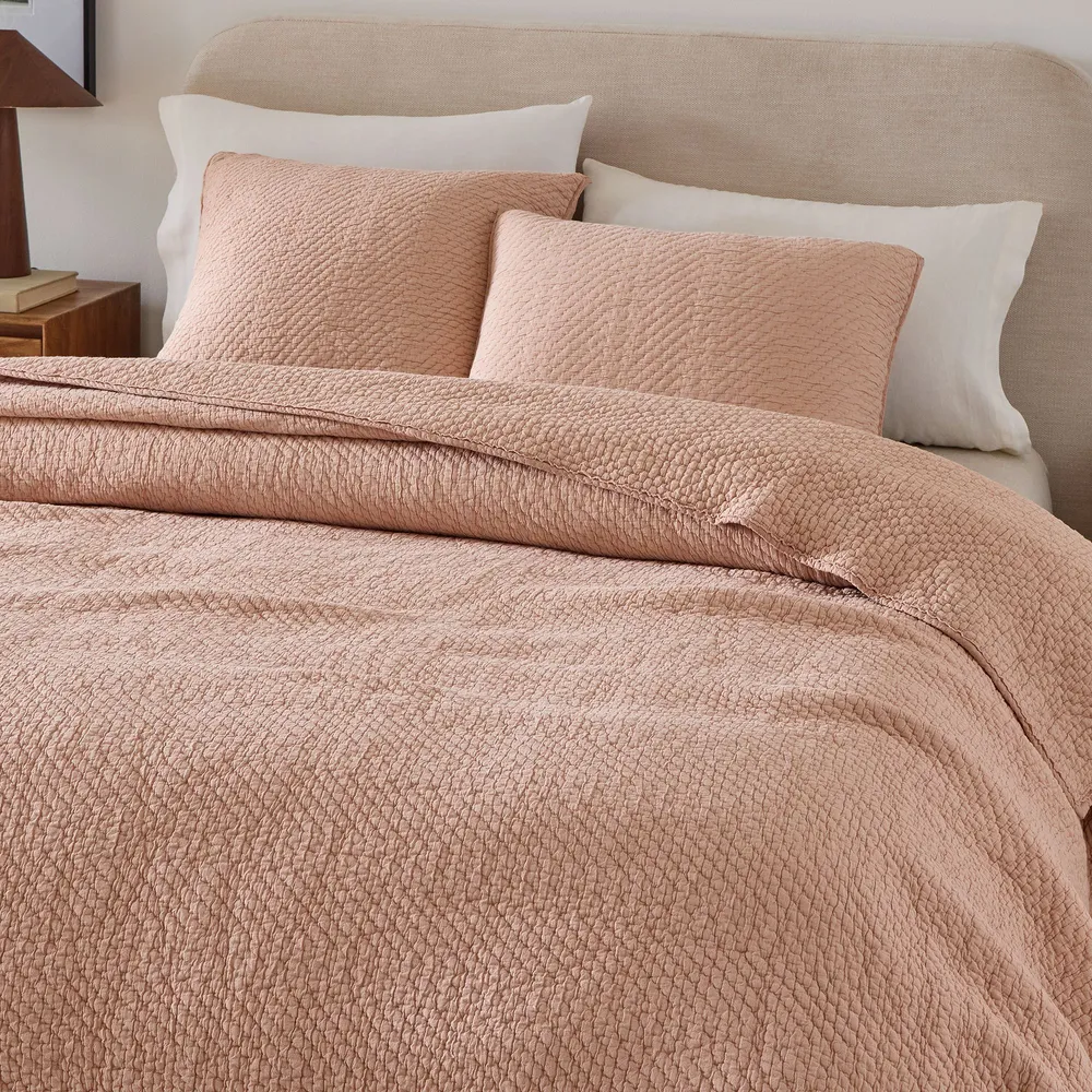 West Elm Reflections Matelasse Quilt Shams Clearance West