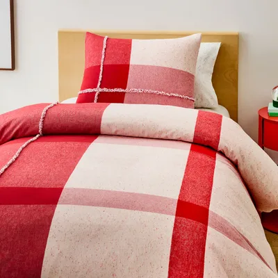 Washed melange jacquard duvet online