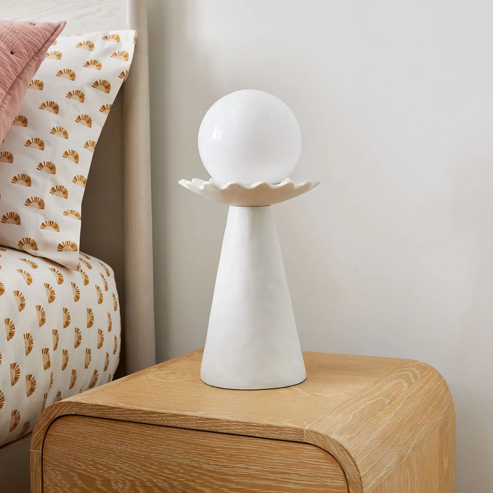 West elm cheap white lamp
