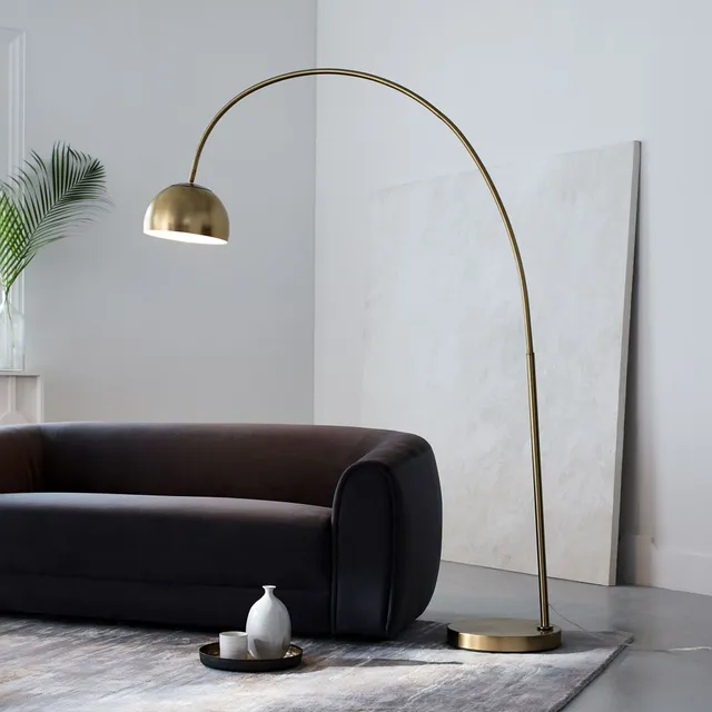 West elm overarching floor online lamp