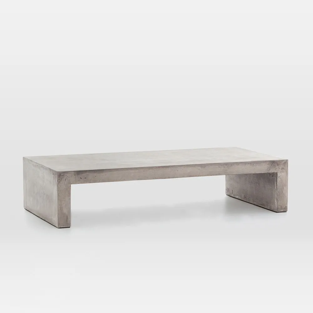 Concrete coffee outlet table west elm