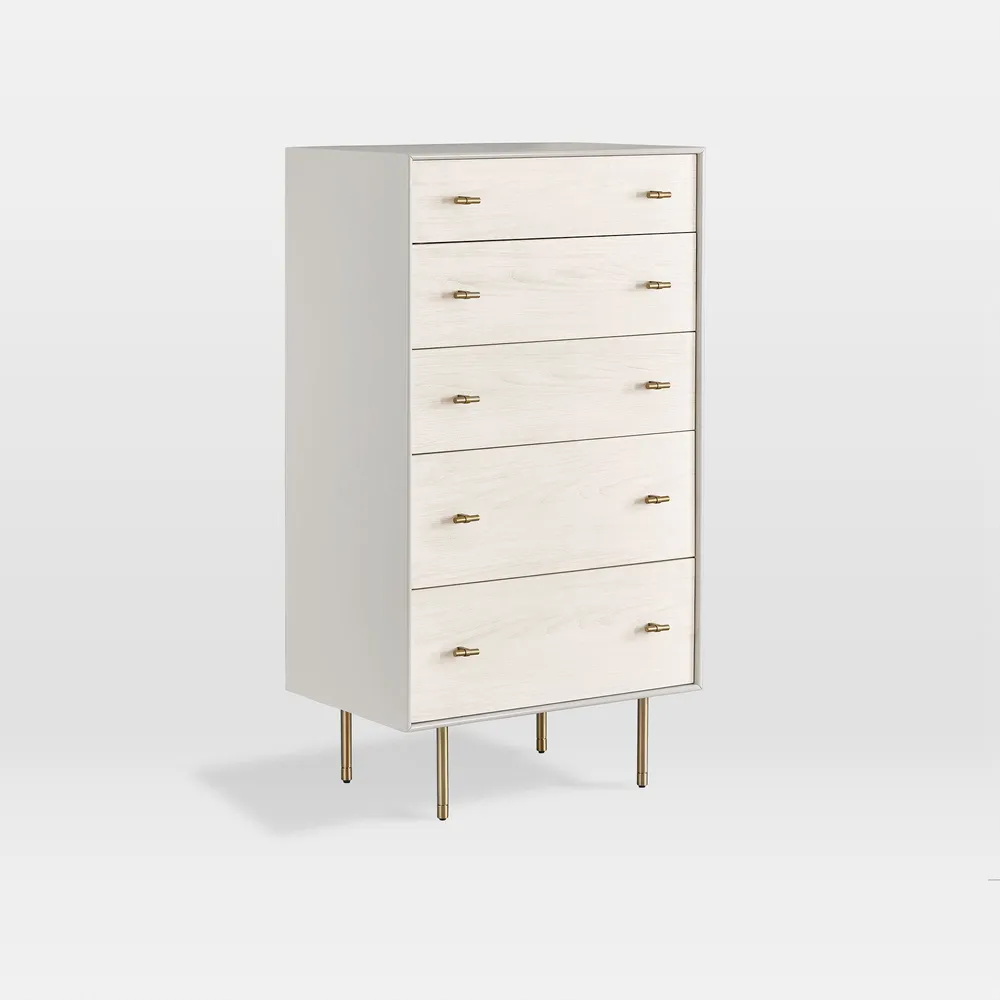 West Elm Modernist Wood Lacquer 5 Drawer Dresser 28