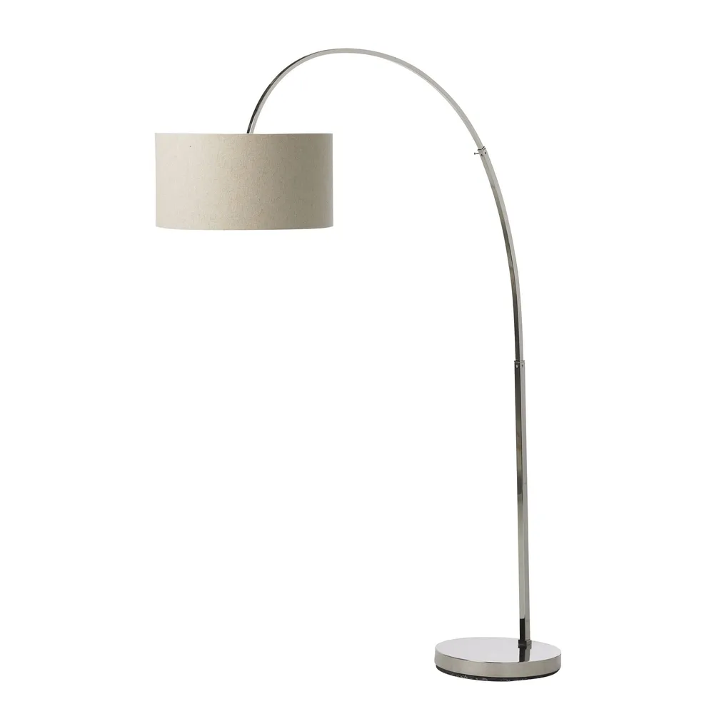 West Elm Overarching Linen Shade Floor Lamp West Elm Pike and Rose