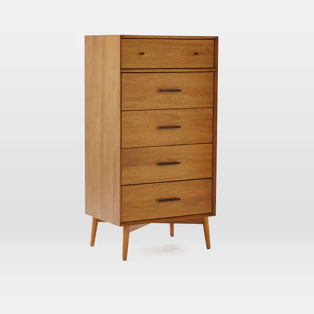 West Elm Margot Raffia 5 Drawer Dresser 30