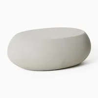 West Elm Pebble Indoor Outdoor Oval Coffee Table Modern Outdoor