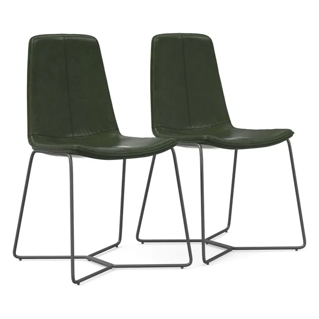 West elm slope leather shop dining chair knock off