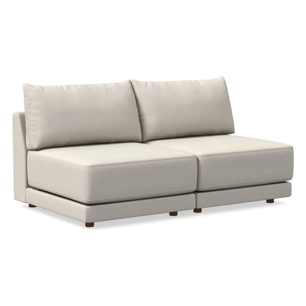 West elm armless sofa sales