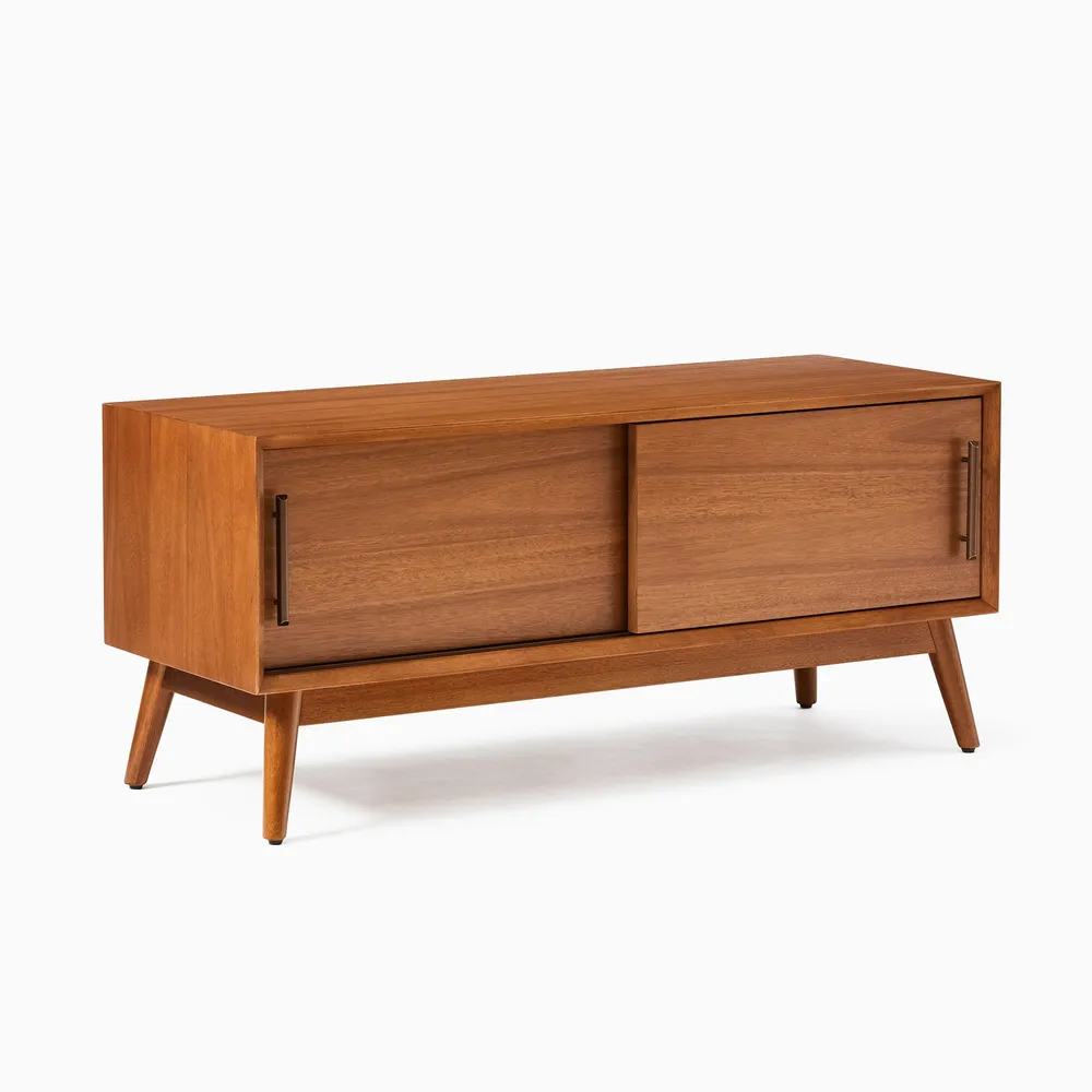 West elm mid century cheap storage bench