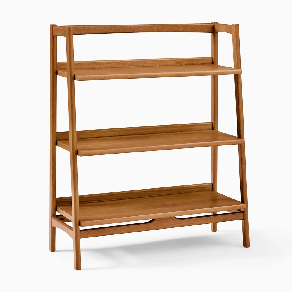 Low bookshelf cheap mid century