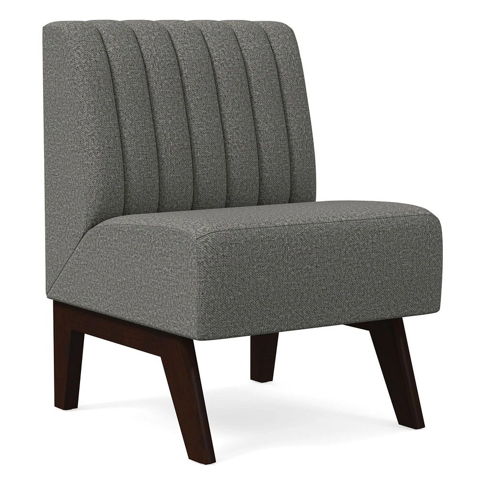 West Elm Novak Banquette - Vertical Channel Tufting | West