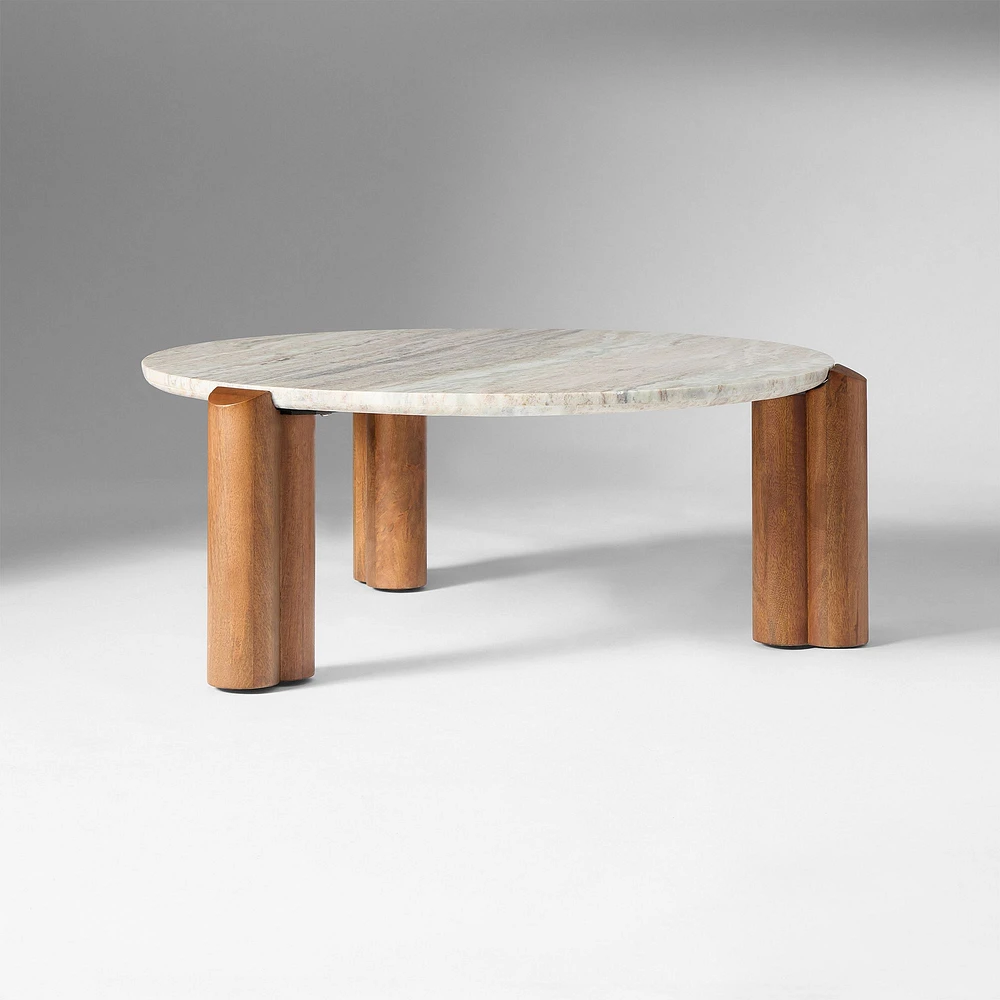 West Elm Lorraine Marble Coffee Table (36")