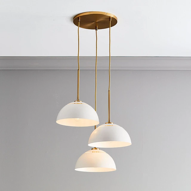 Sculptural 3 light chandelier outlet