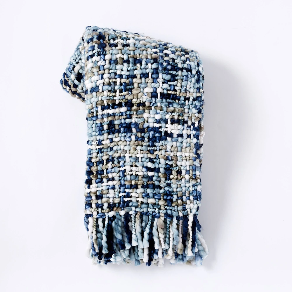 West elm basketweave throw outlet