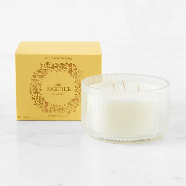 Williams Sonoma Gather Together Warm Amber Triple Wick Candle