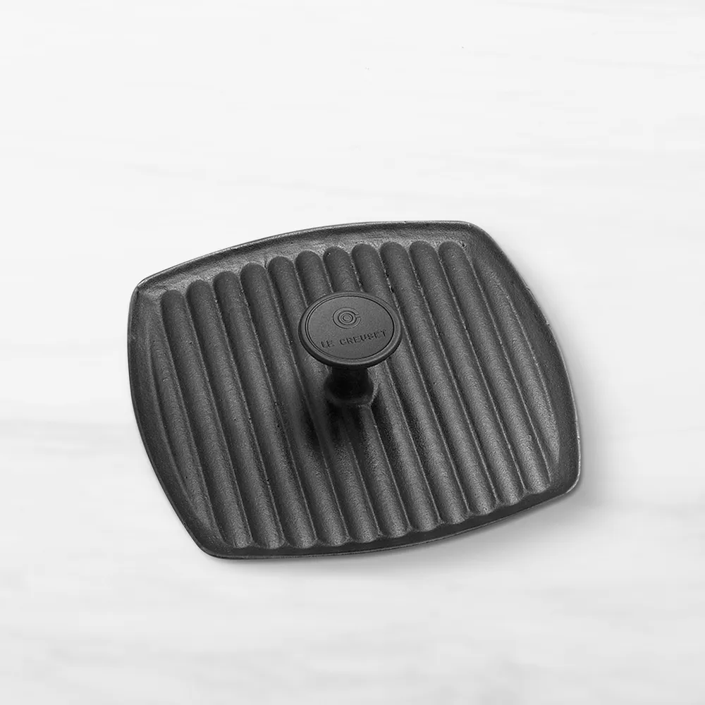 Williams Sonoma Le Creuset Enameled Cast Iron Panini Grill Press