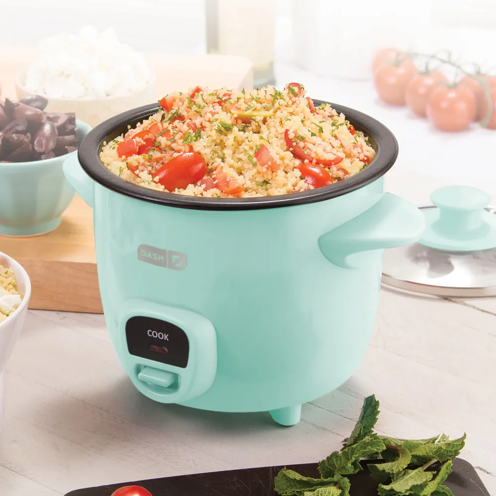 Dash mini rice best sale cooker how to use