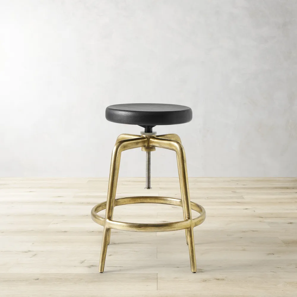 Brass backless counter discount stools