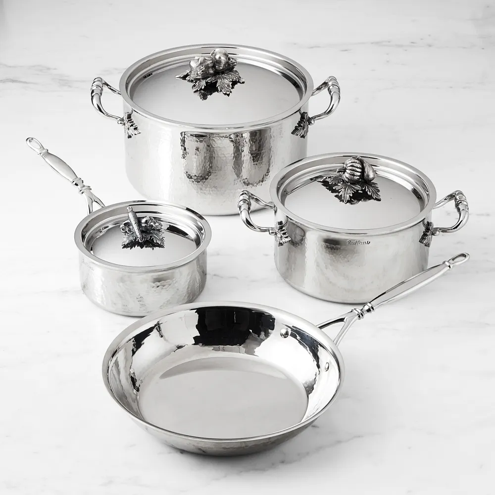 Williams Sonoma Ruffoni Opus Prima Hammered Stainless Steel Piece