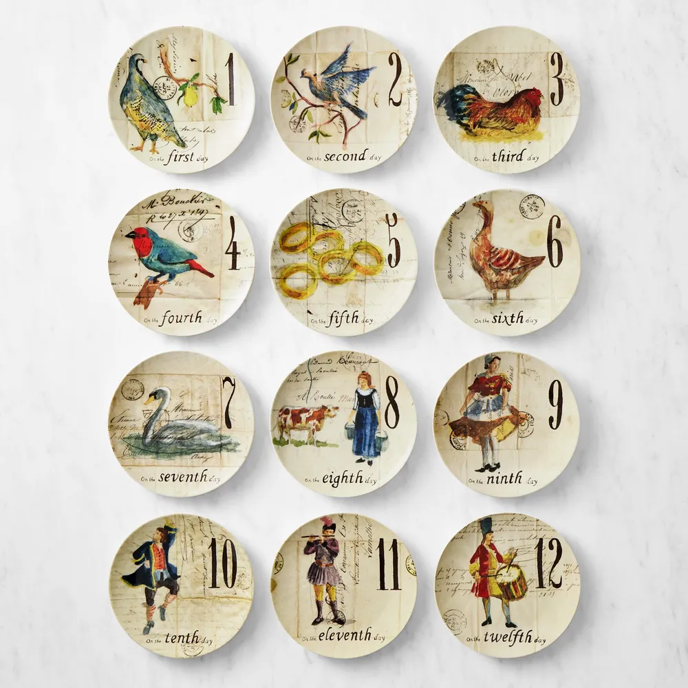 12 days of christmas plates sale