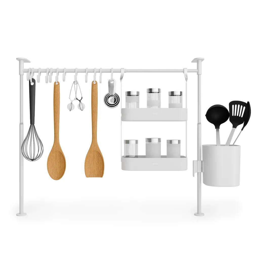 Williams Sonoma Umbra White Hanging Tension Counter Utensil Holder The Summit at Fritz Farm