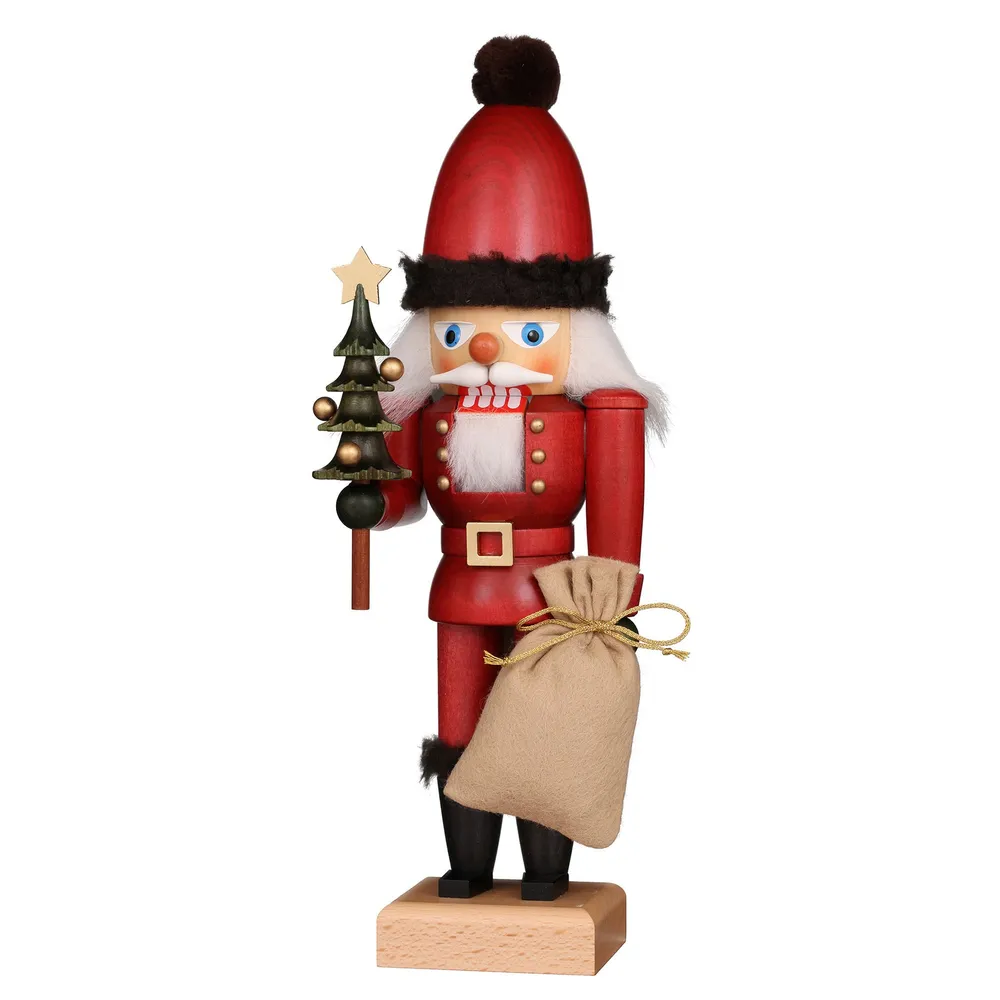 Williams Sonoma Christian Ulbricht Nutcracker Red Santa with Tree