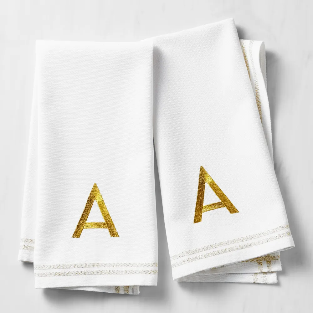 Monogram towels sets hot sale