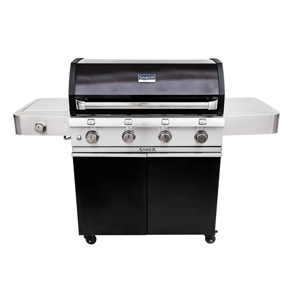 Williams Sonoma Saber Deluxe Black 4 Burner Gas Grill Liquid