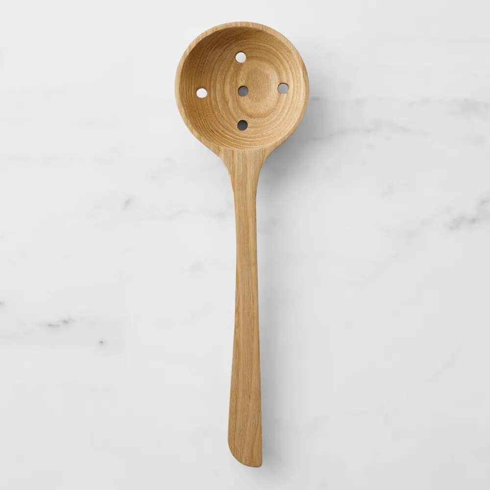 Williams Sonoma Certified Williams Sonoma Ash Wood Slotted Spoon