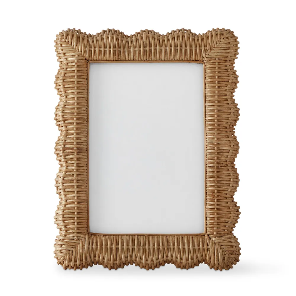 Williams Sonoma AERIN Wicker Scalloped Gallery Frame CoolSprings