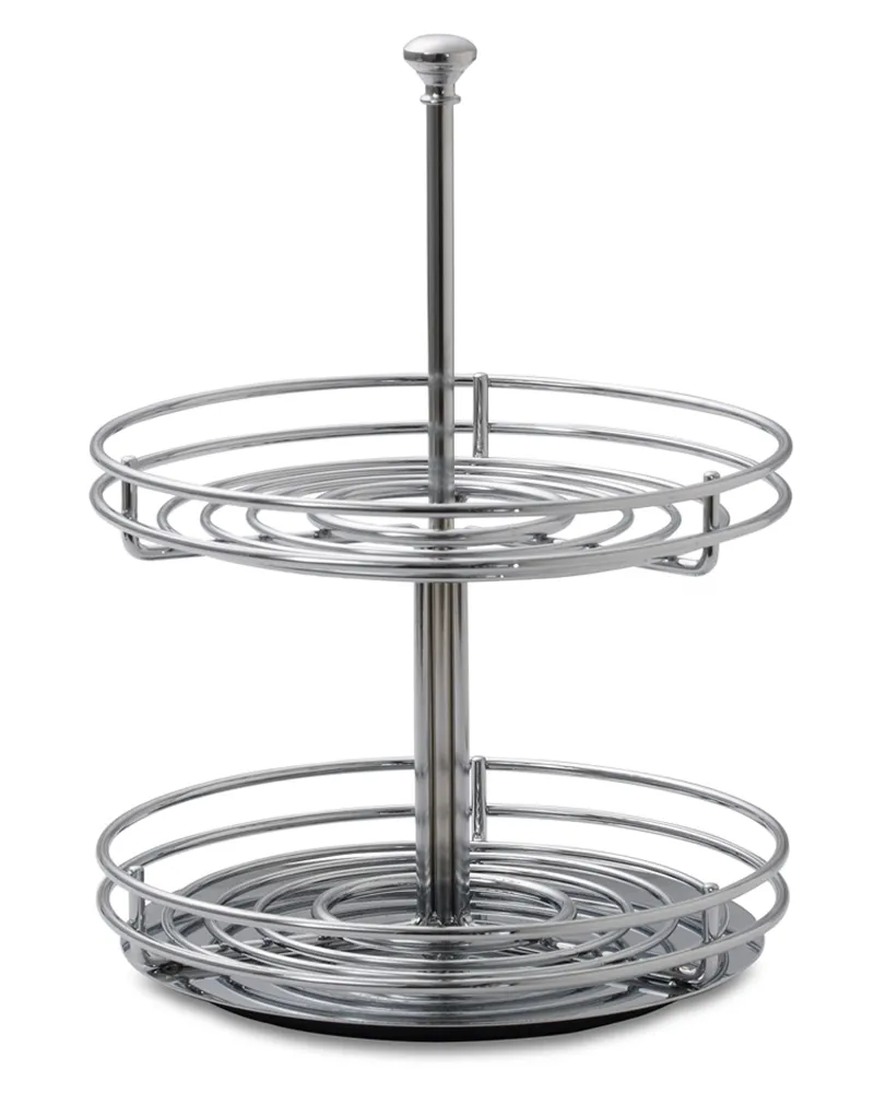 Two tier revolving online spice rack