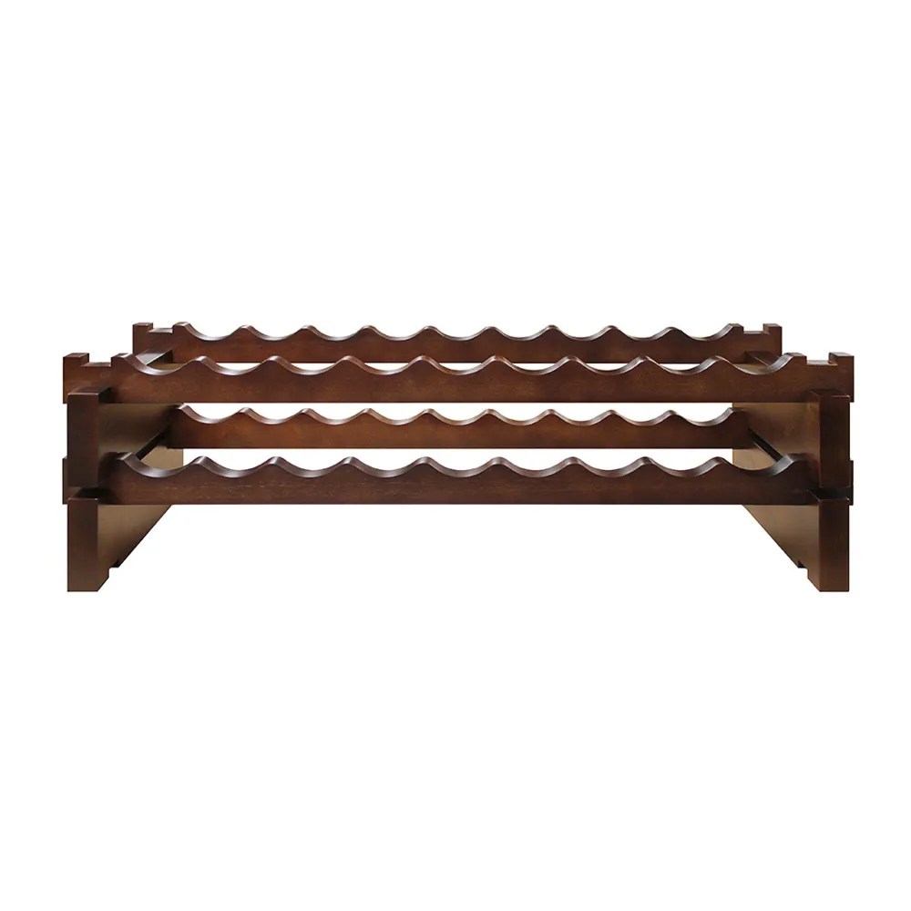 Walnut discount wine rack